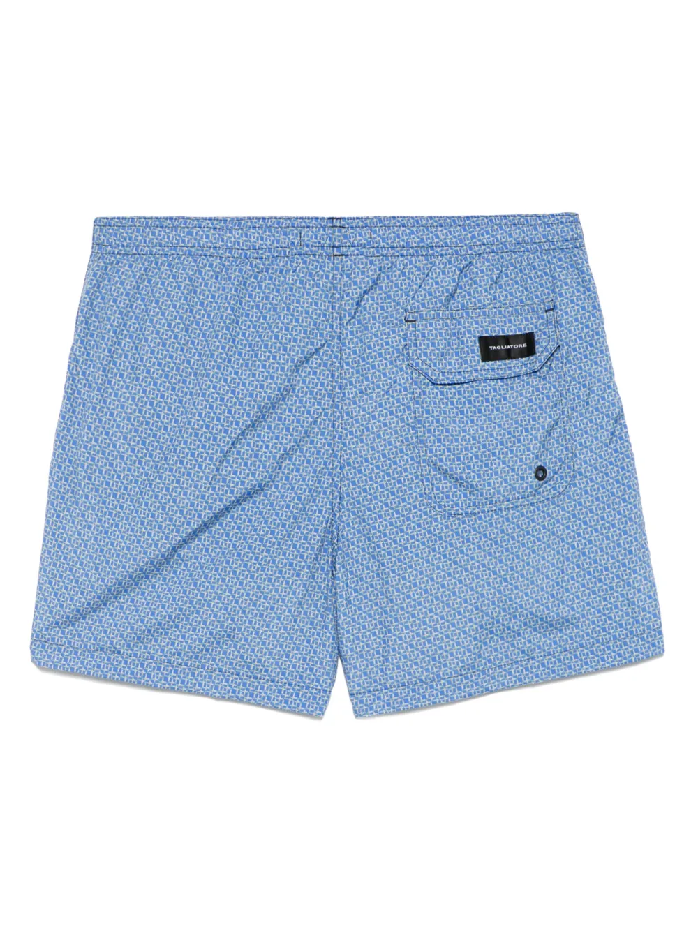Shop Tagliatore Honolulu Swim Shorts In Blau