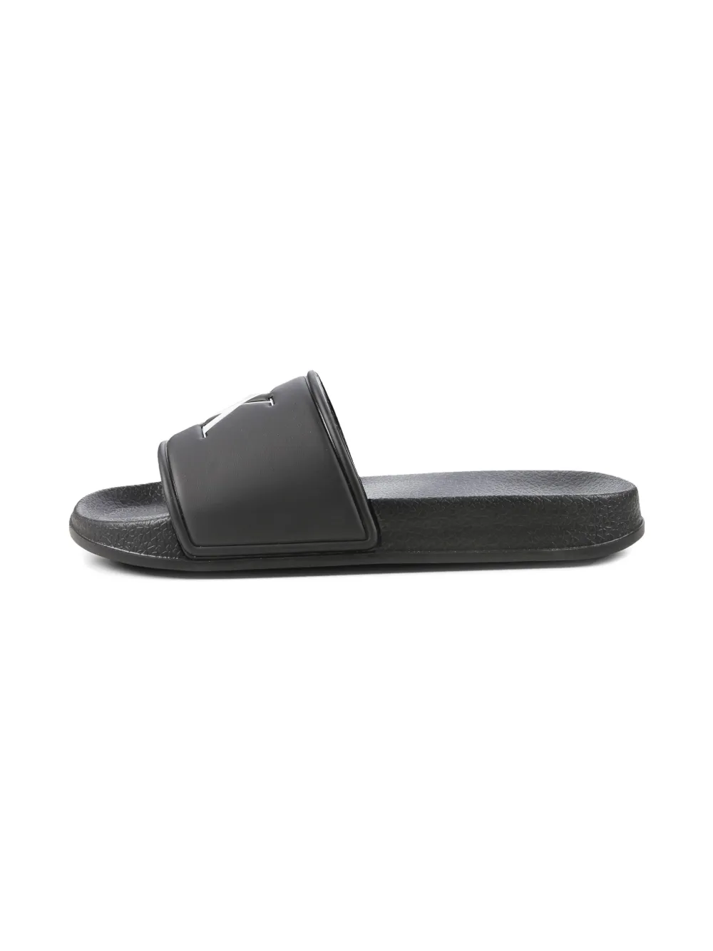 Calvin Klein Kids logo-debossed slides Black