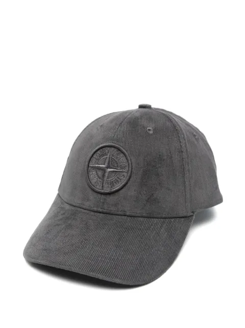 Stone Island gorra de béisbol de micro pana en algodón