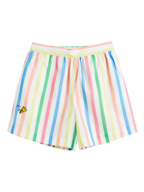 Chinti & Parker shorts con rayas estampadas de Chinti & Parker x Snoopy