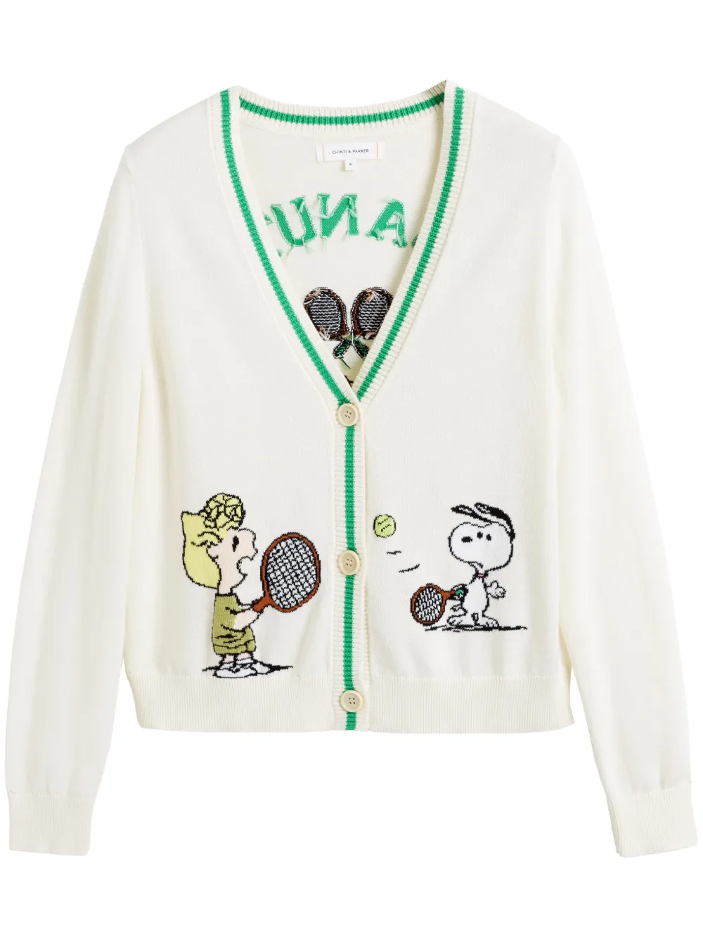 Chinti & Parker x Snoopy Peanuts カーディガン - ニュートラル Chinti & Parker x Snoopy Peanuts カーディガン - ニュートラル