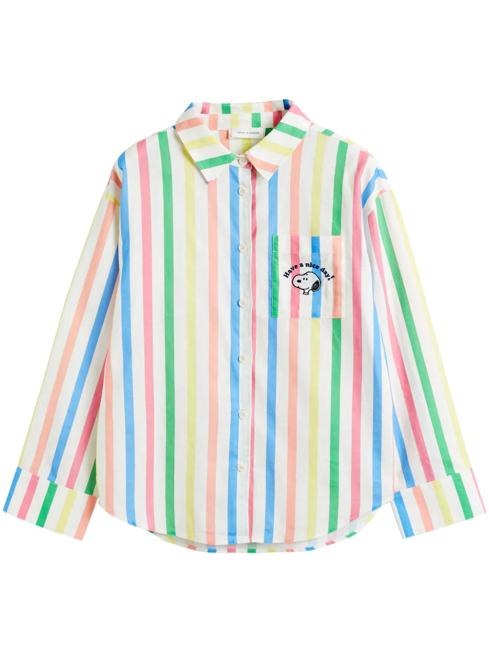 Chinti & Parker camisa con rayas estampadas | blanco | Image 1