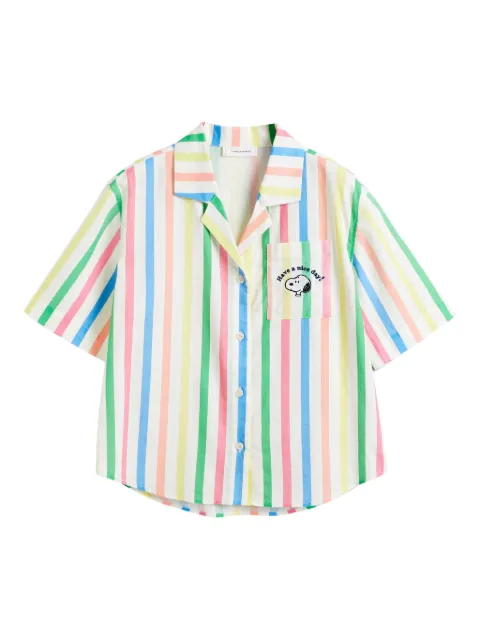 Chinti & Parker camisa con rayas estampadas