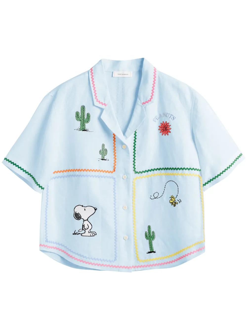 Chinti & Parker Peanuts シャツ - ブルー Chinti & Parker Peanuts シャツ - ブルー