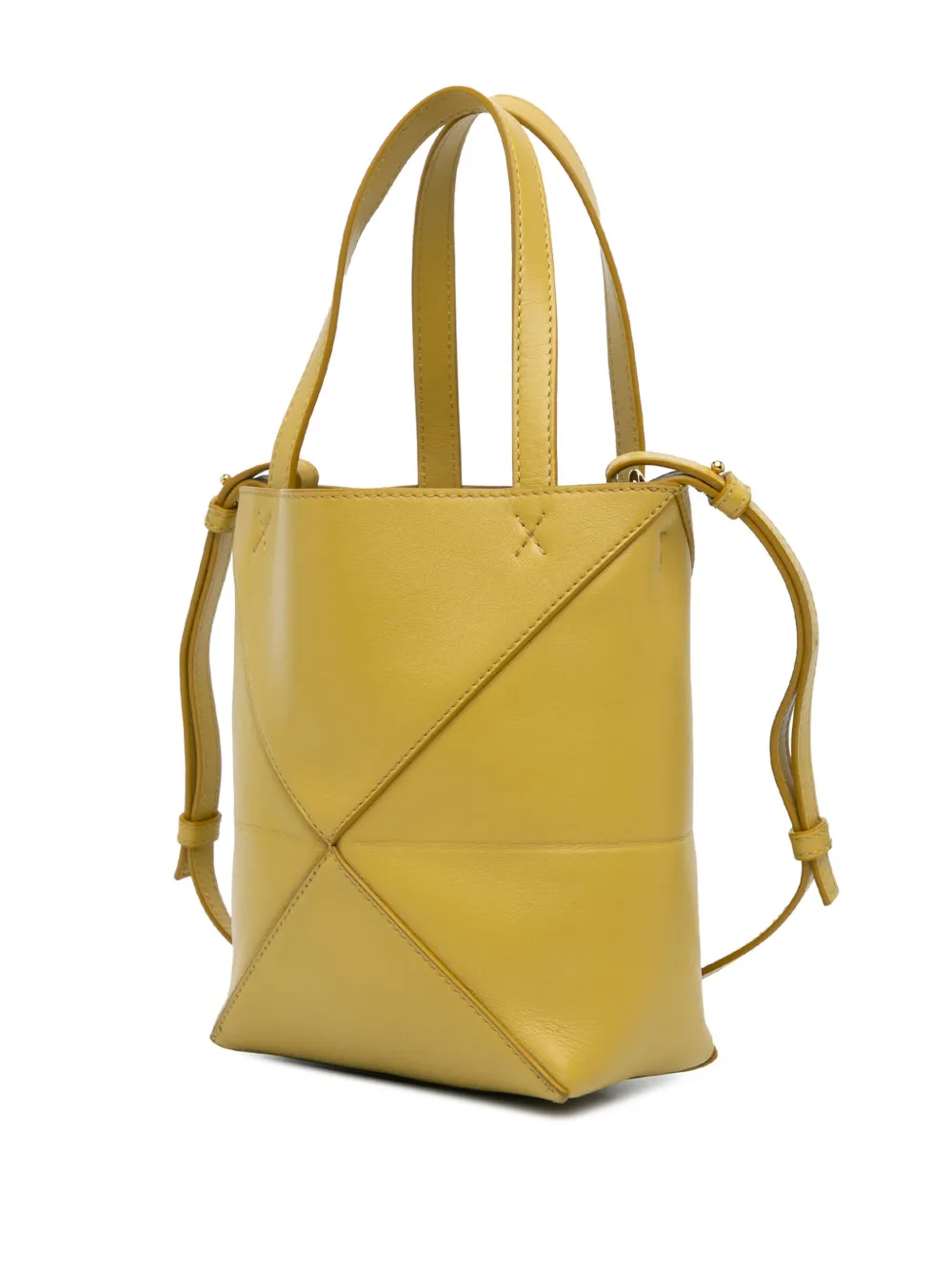 Loewe Pre-Owned 2023 Mini Puzzle Fold leren shopper - Geel