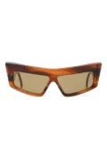 Phoebe Philo tortoishell-effect sunglasses - Brown