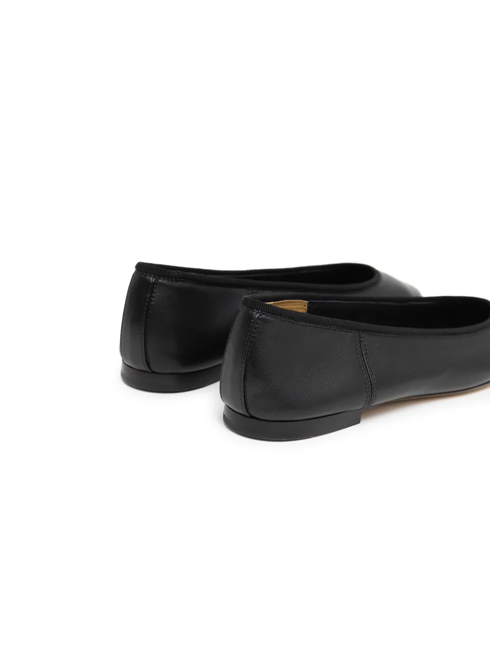 Phoebe Philo leather ballerina shoes Black