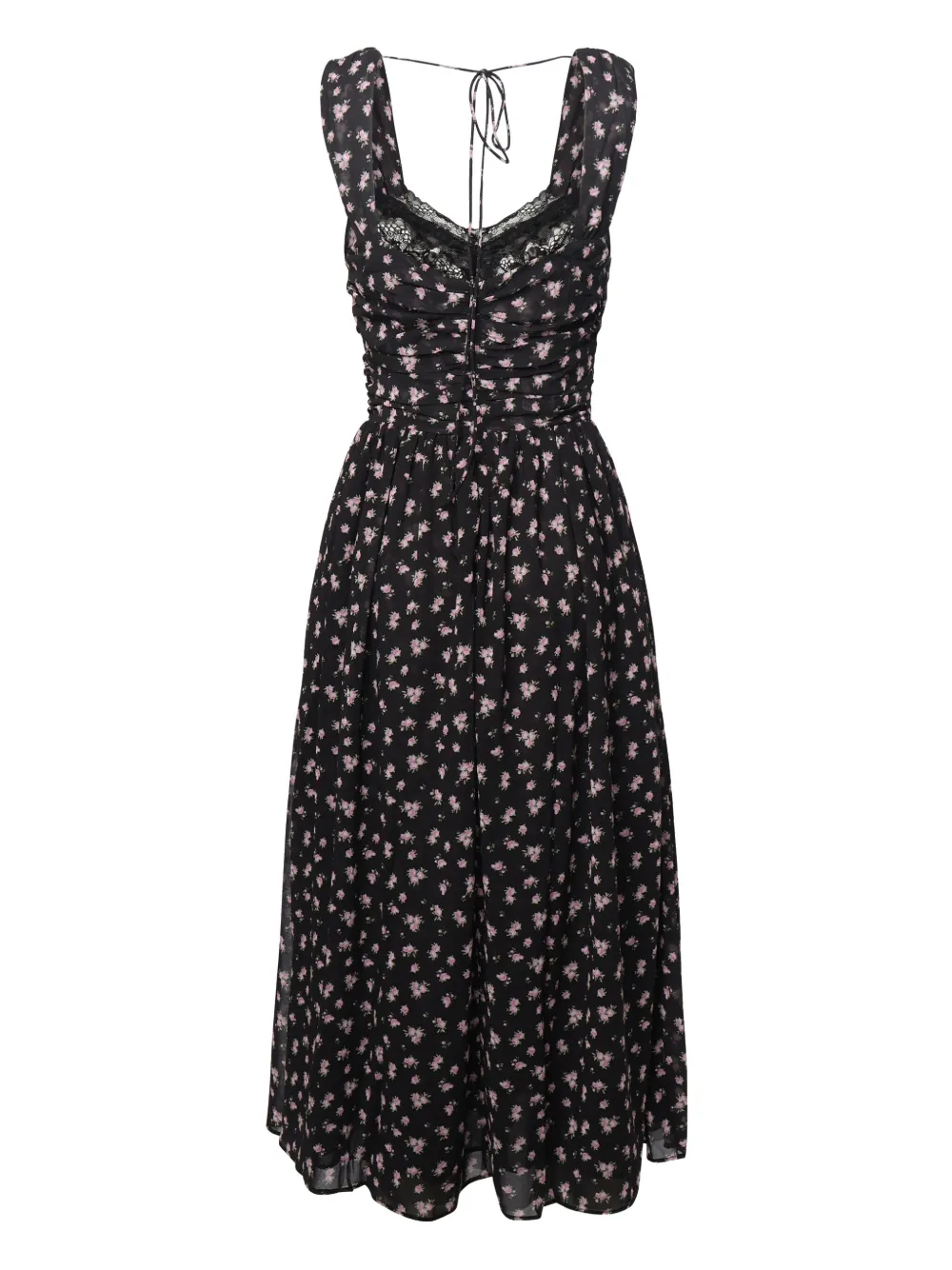 For Love And Lemons Noa midi dress - Zwart