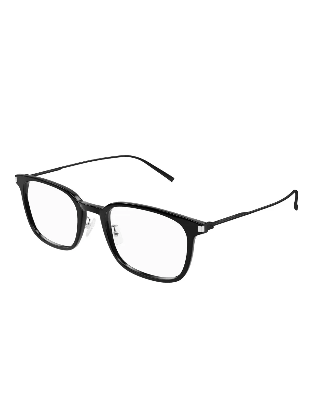 Saint Laurent Bril met vierkant montuur Zwart