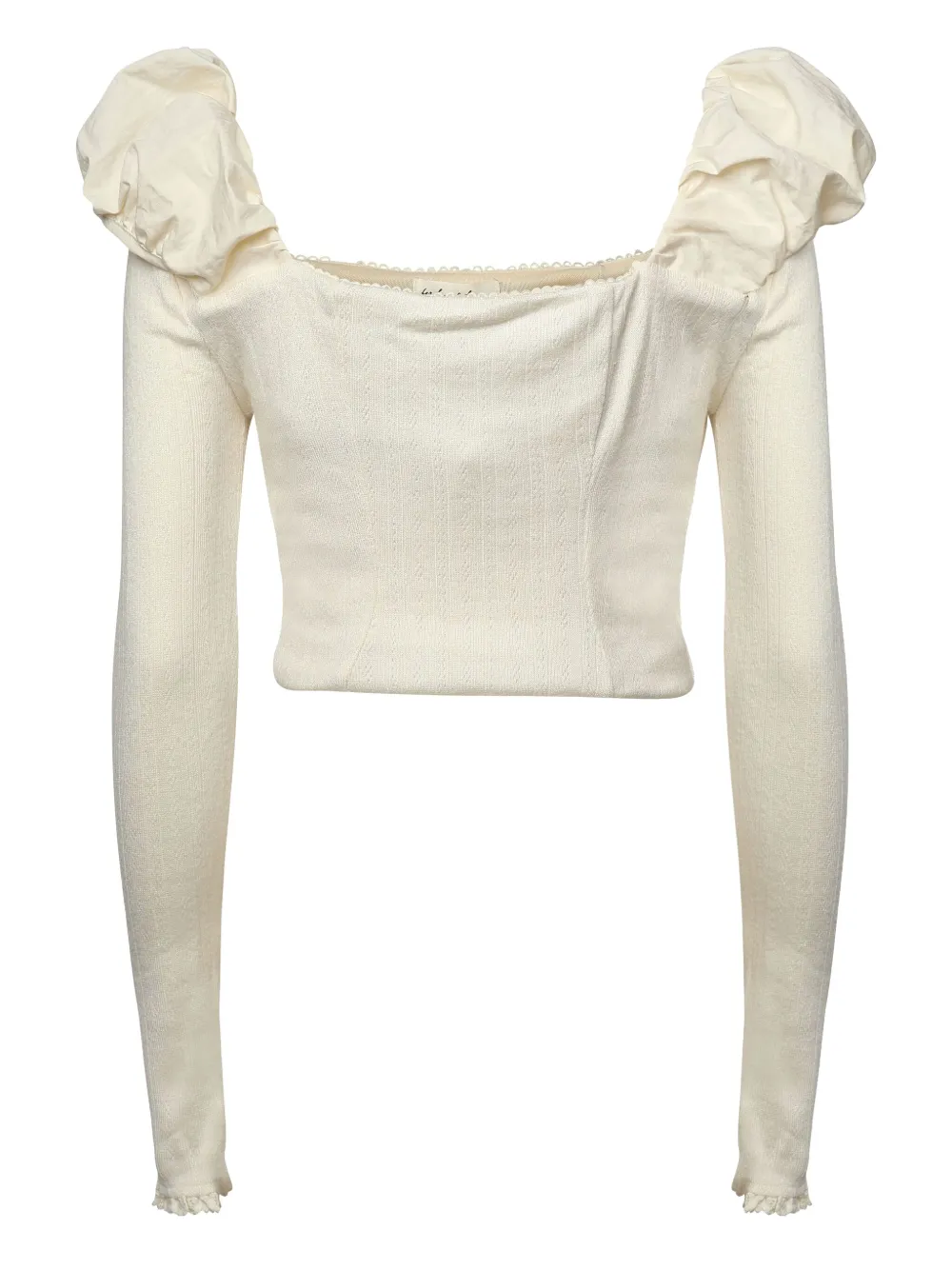 For Love And Lemons Aliyah knitted top - Beige