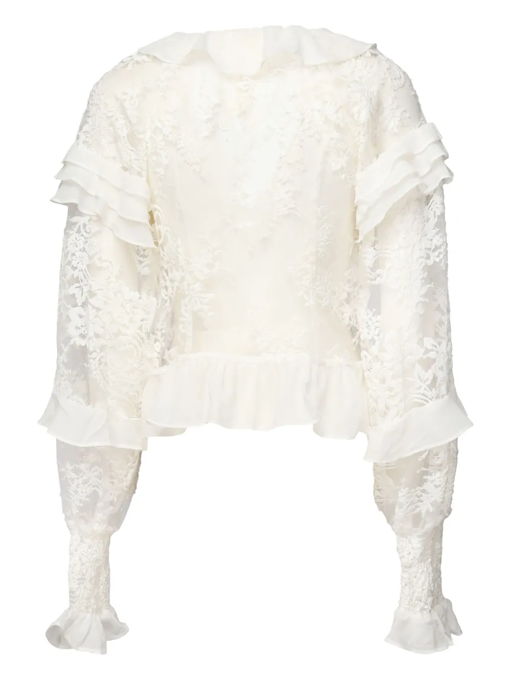 For Love And Lemons embroidered blouse - Wit