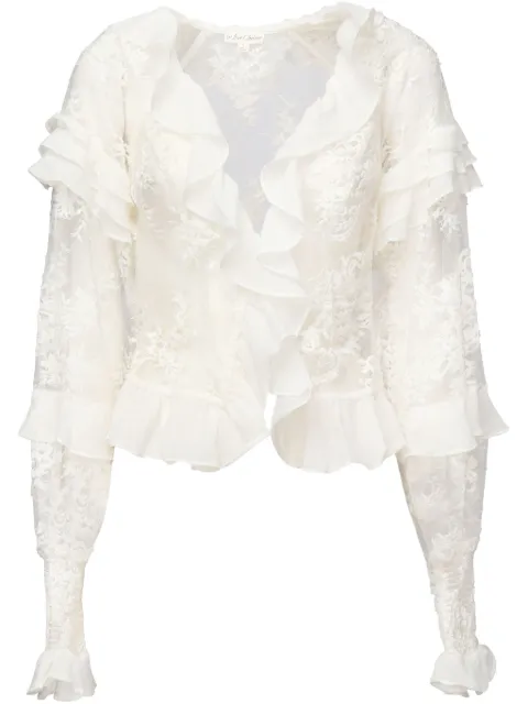 For Love And Lemons embroidered blouse