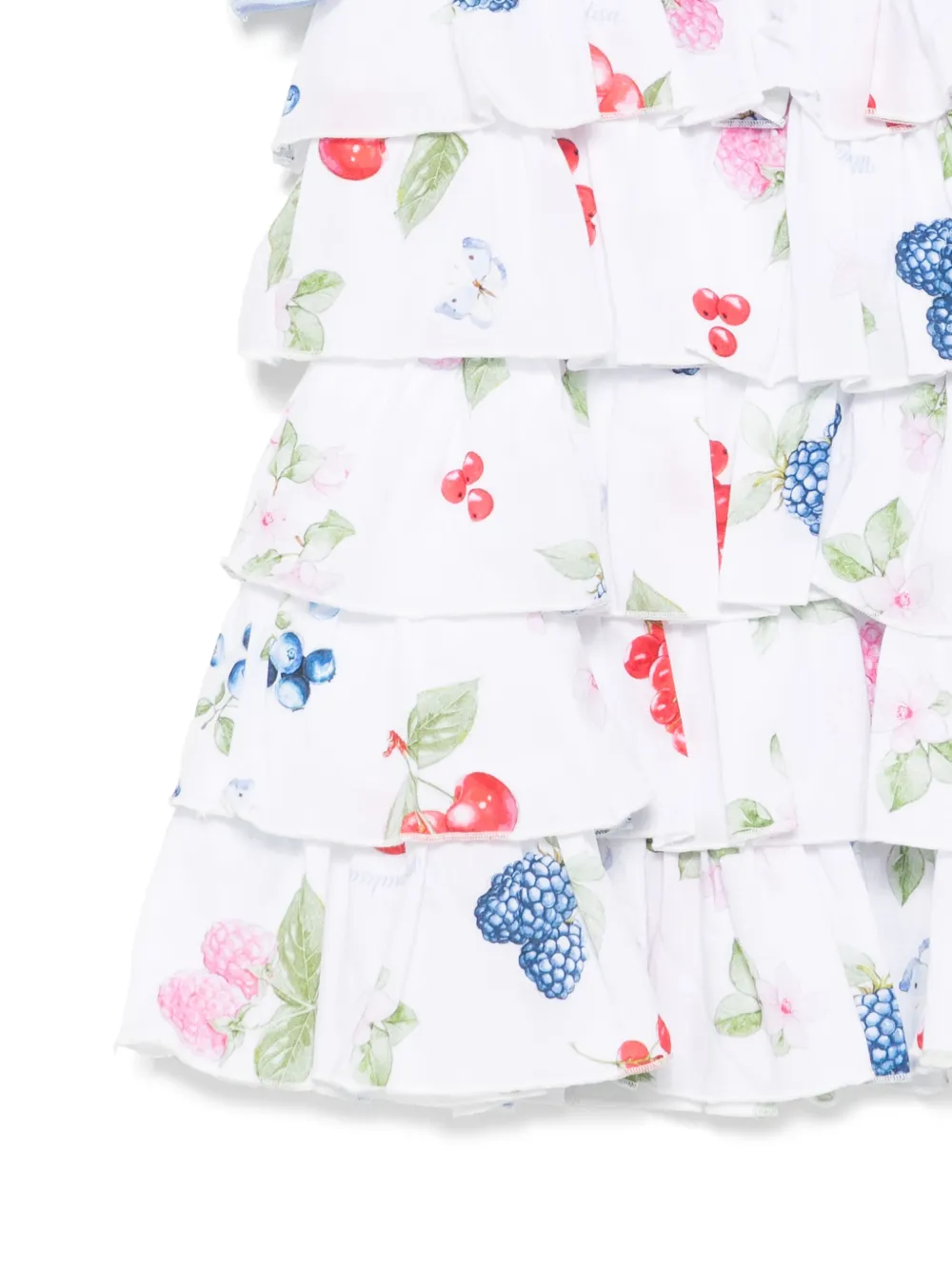 Monnalisa Jurk met fruitprint Wit