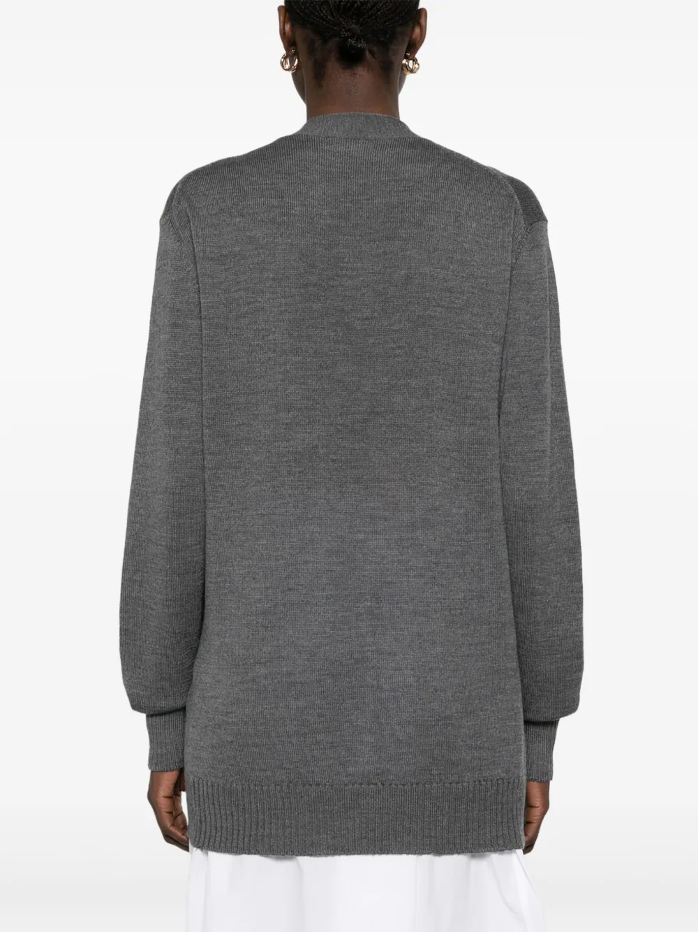 JIL SANDER+ Vest van scheerwol Grijs