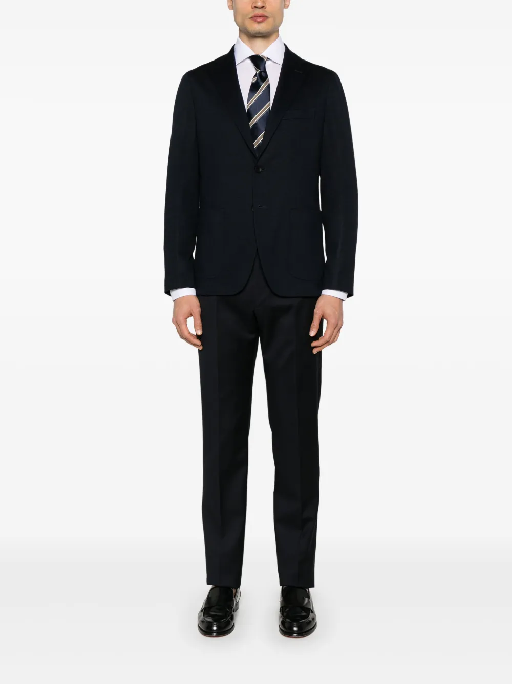 Tagliatore Blazer met enkele rij knopen Blauw