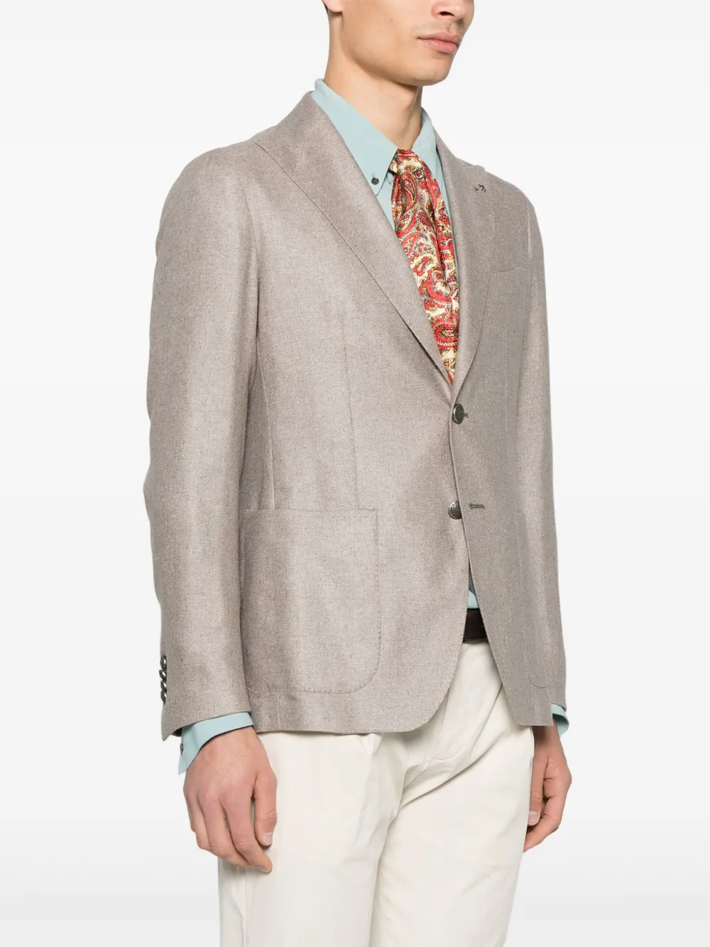 Tagliatore Blazer met enkele rij knopen Bruin