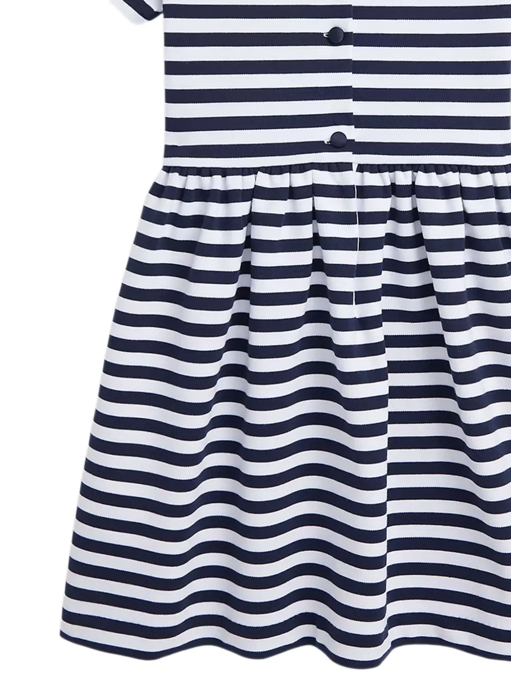 POLO RALPH LAUREN KIDS Gestreepte jurk Wit