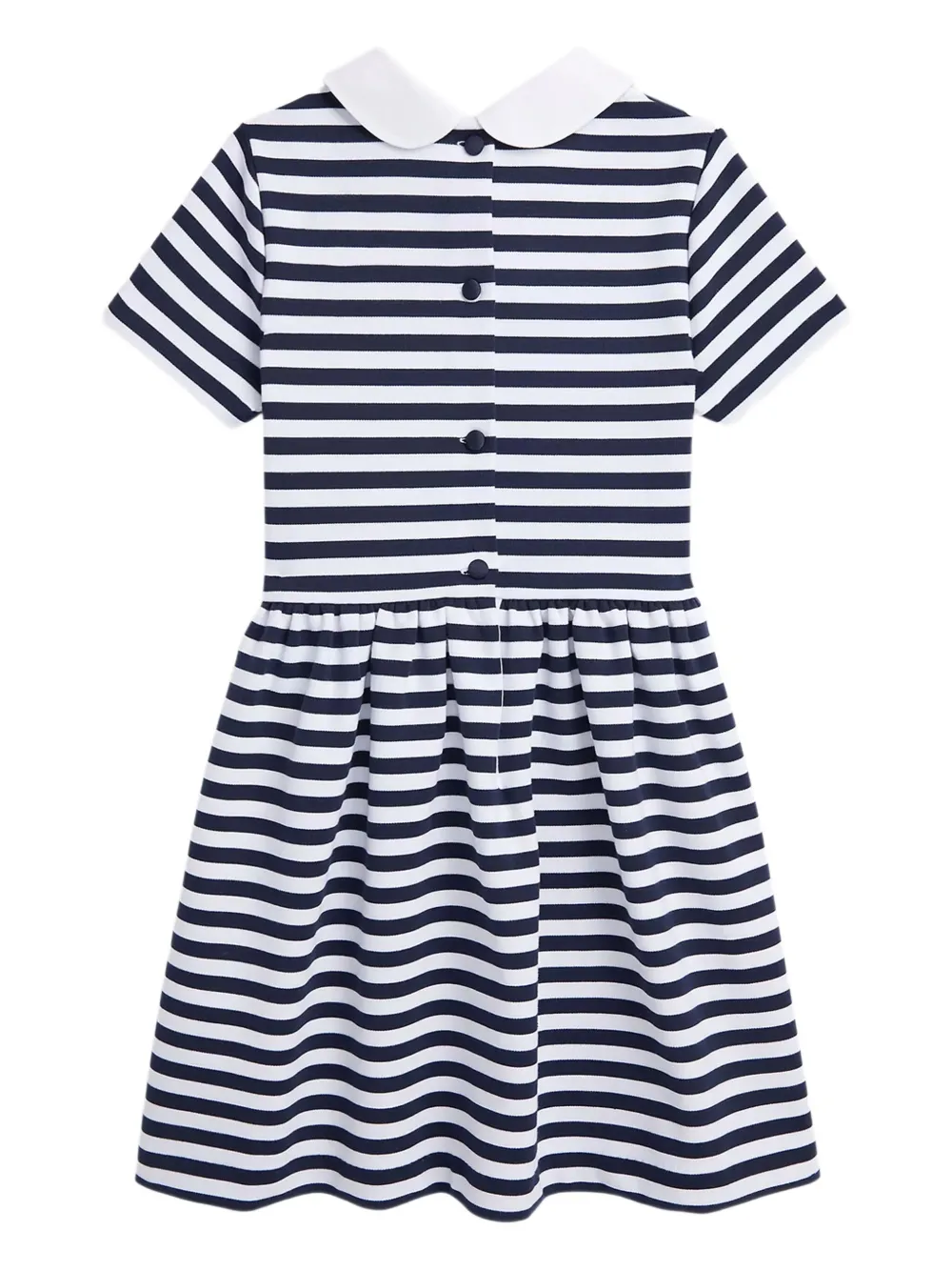 POLO RALPH LAUREN KIDS Gestreepte jurk Wit