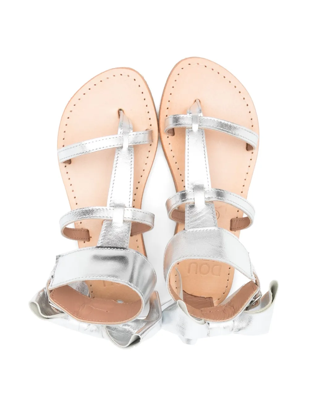 Douuod Kids leather sandals Silver