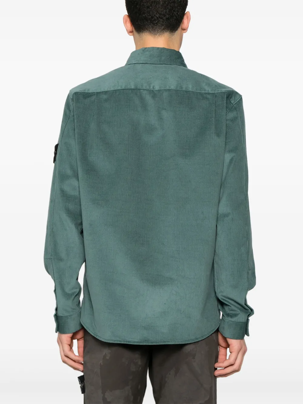 Stone Island Shirtjack met Compass-logopatch Groen