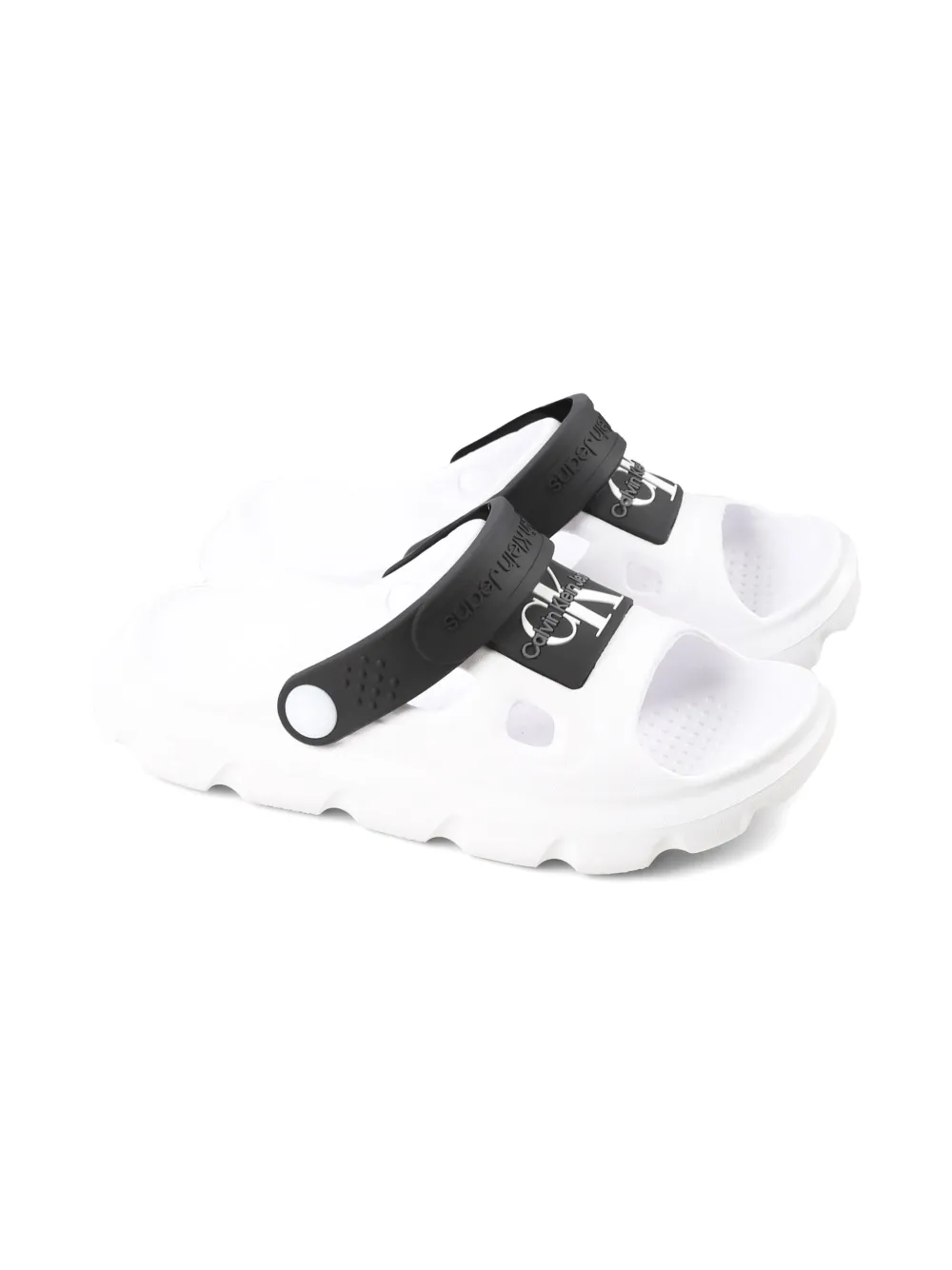 Calvin Klein Kids logo-print sandals White