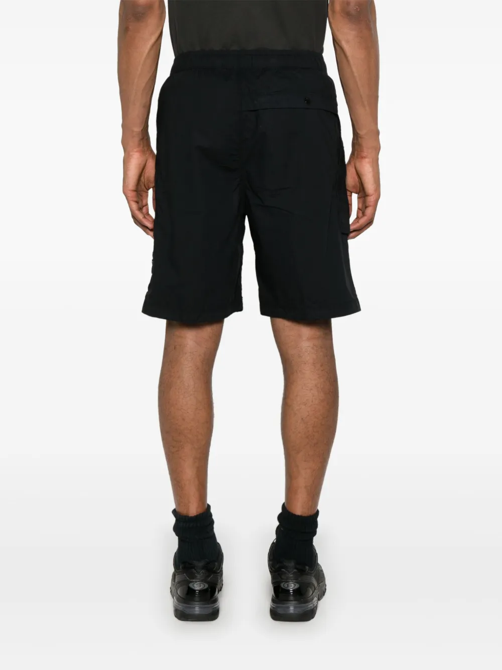 Stone Island Shorts met Compass-logopatch Blauw
