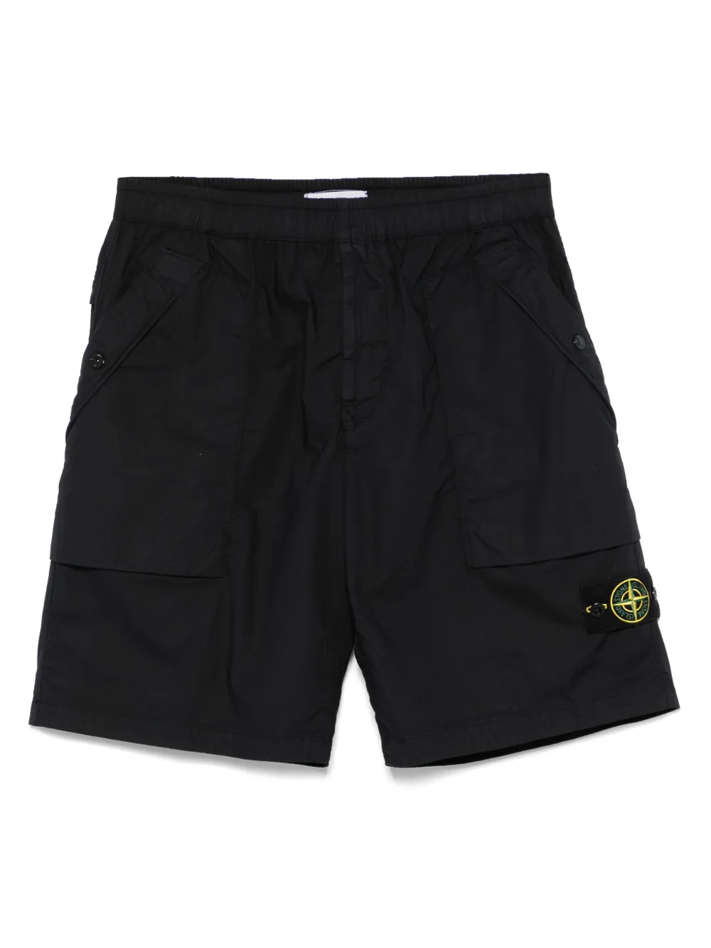 Stone Island Shorts met Compass-logopatch Blauw
