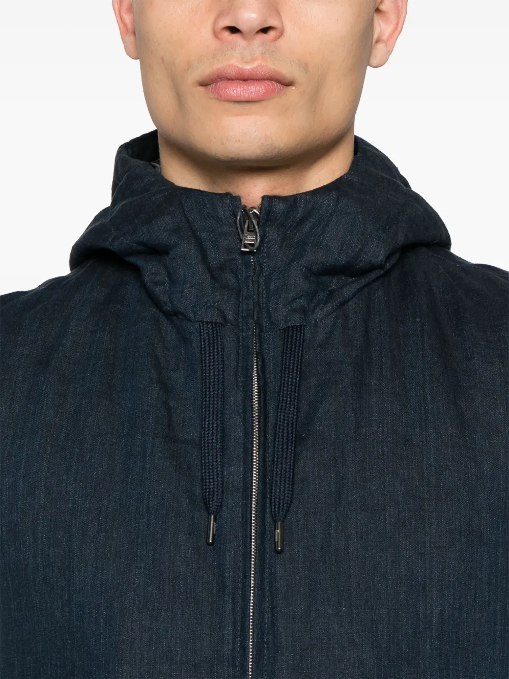 Herno Linnen gilet Blauw