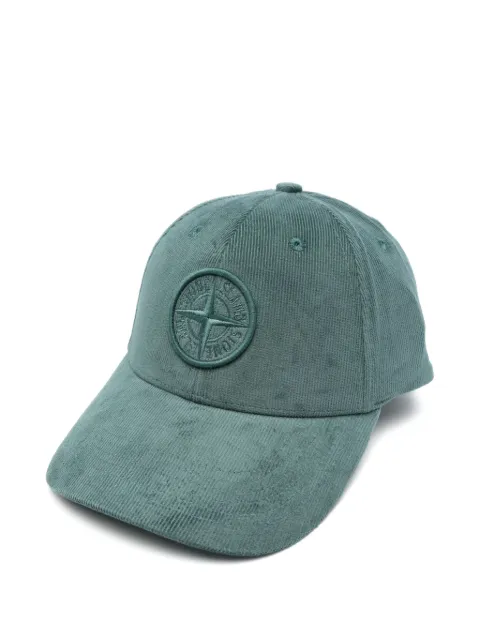 Stone Island gorra de béisbol de micro pana en algodón