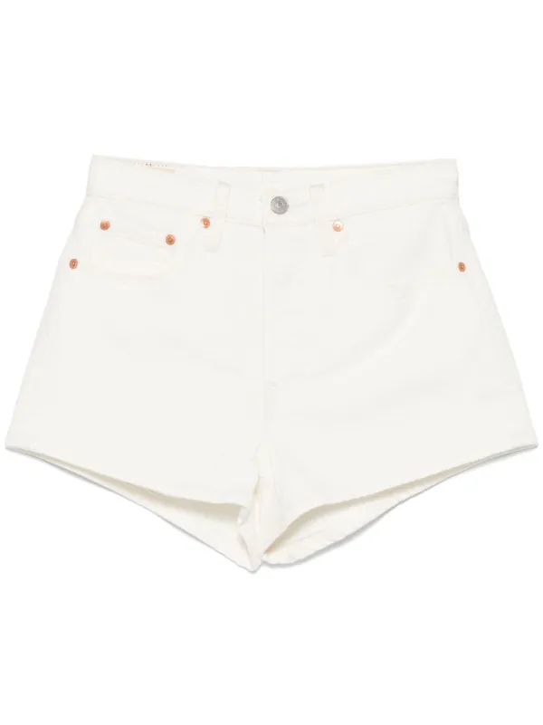 Levi's 501 Denim Shorts White FARFETCH PH