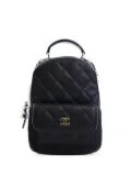 CHANEL Pre-Owned 2021-2024 Mini CC Quilted Caviar Leather backpack - Black