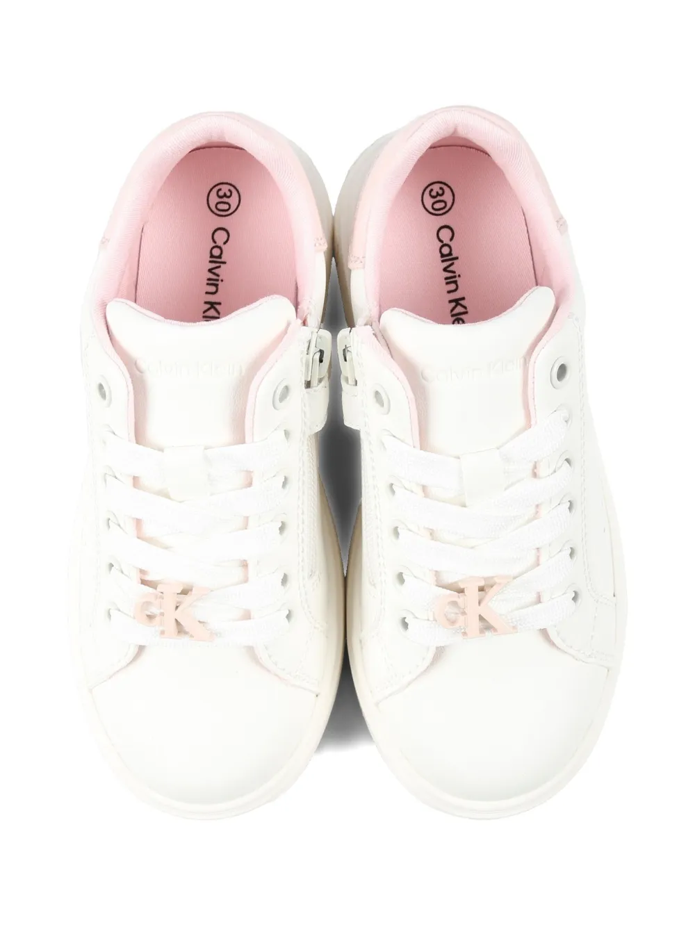 Calvin Klein Kids logo-appliqué sneakers White