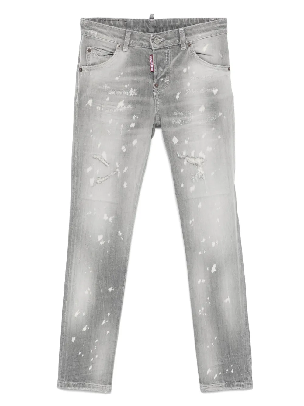 DSQUARED2 KIDS Gerafelde jeans Grijs