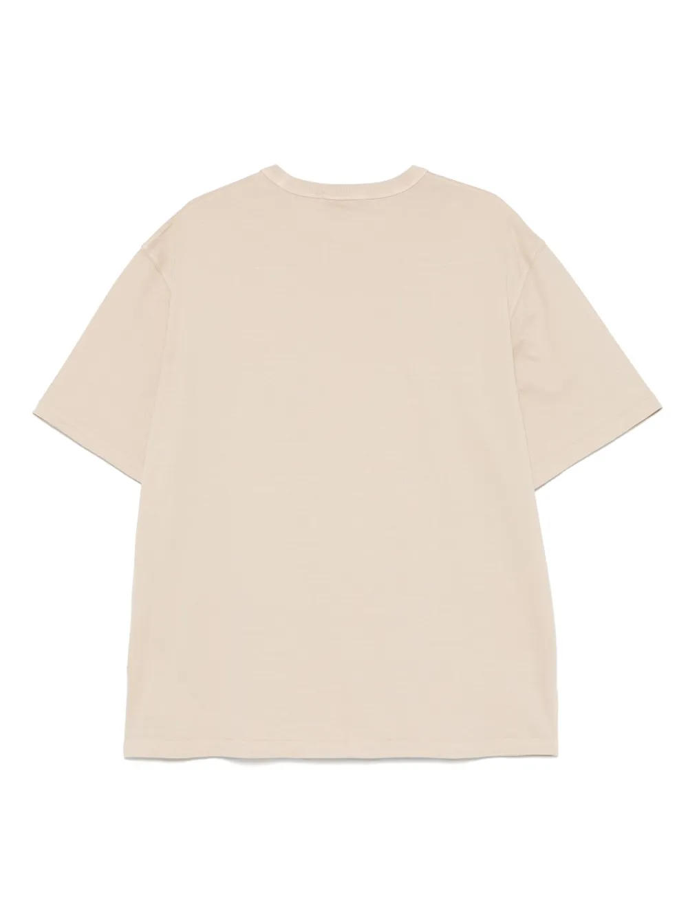 Stone Island T-shirt met geborduurd logo - Beige