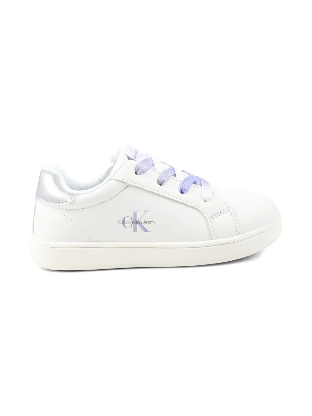 Calvin Klein Kids logo-embossed sneakers - Wit