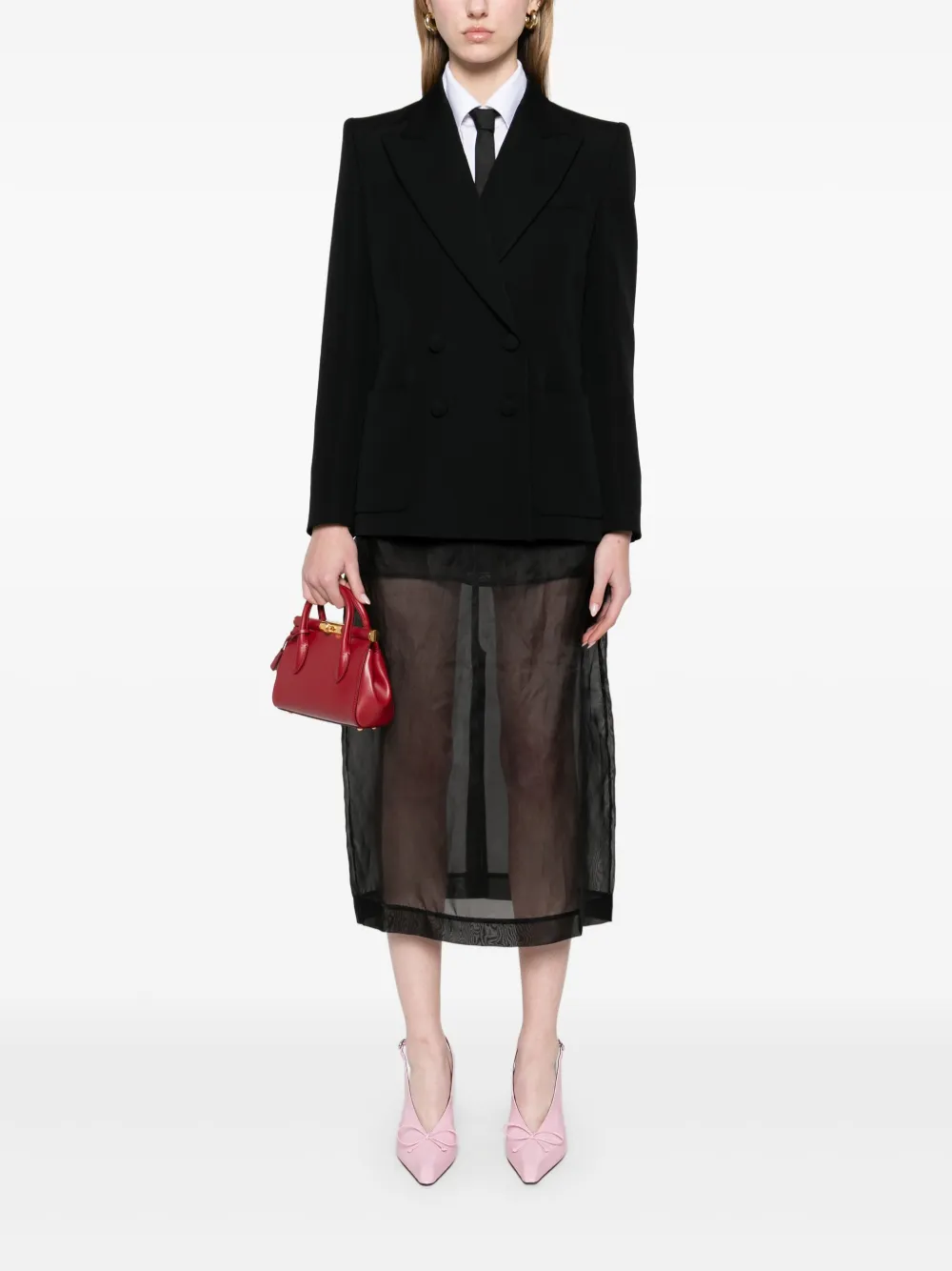 Valentino Garavani Blazer van scheerwol Zwart