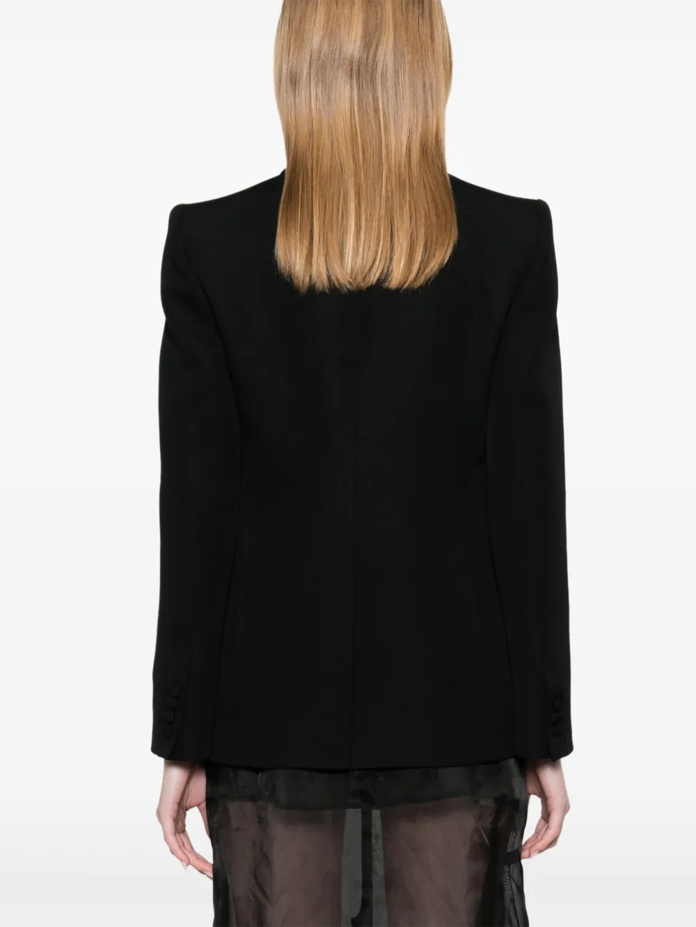 Valentino Garavani Blazer van scheerwol Zwart