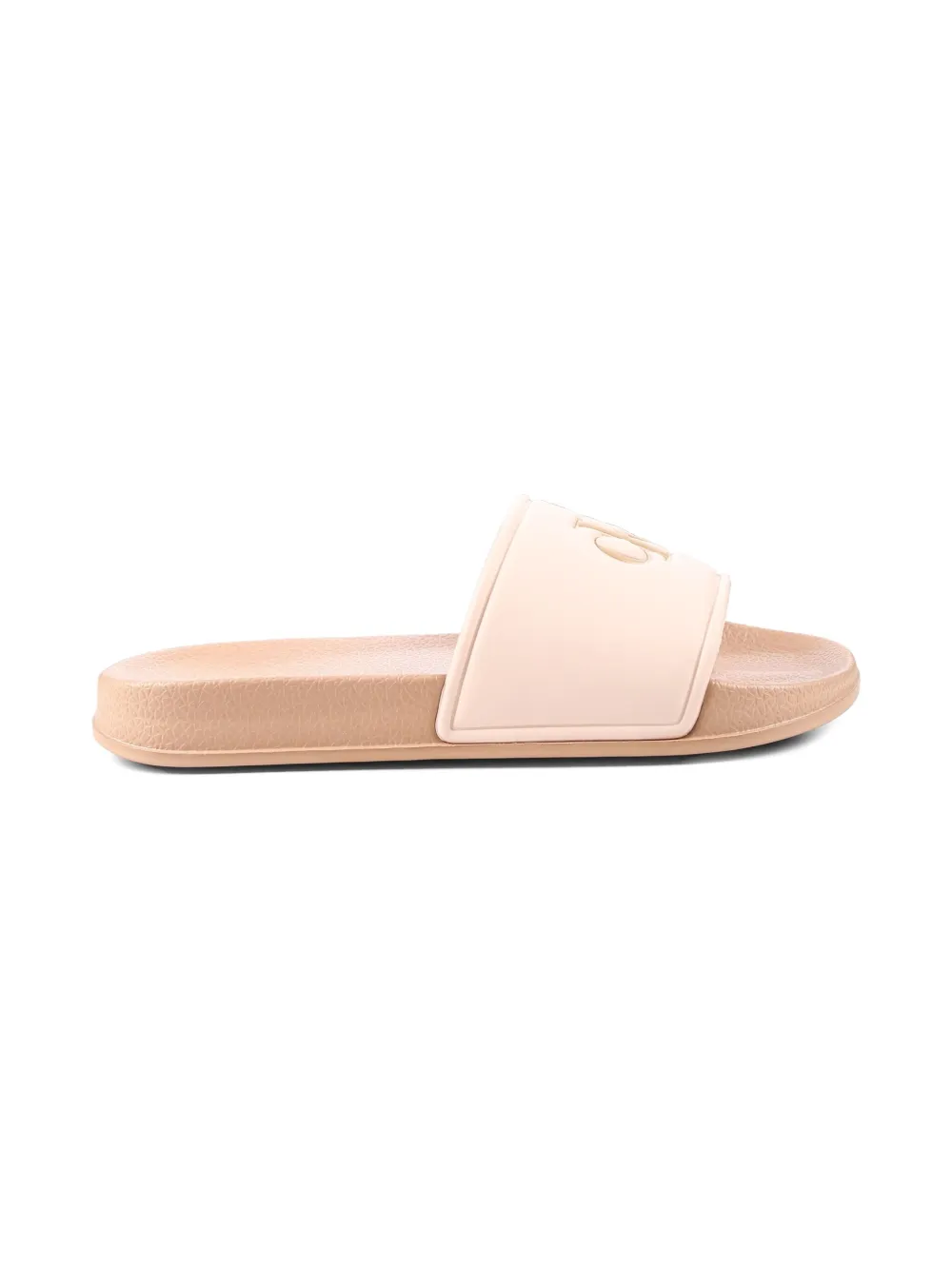 Calvin Klein Kids logo-embossed slides - Roze