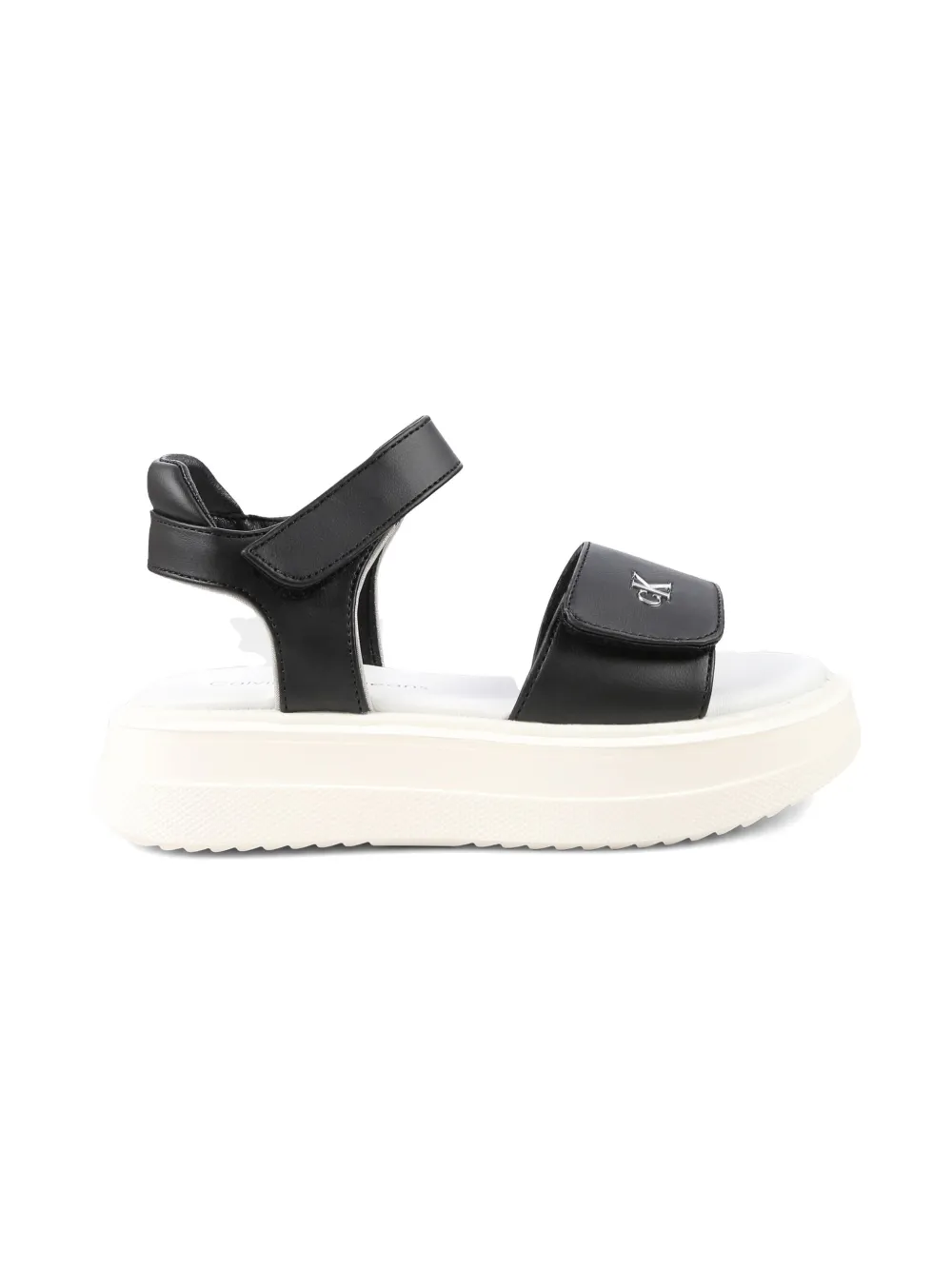 Calvin Klein Kids logo-embossed sandals Black