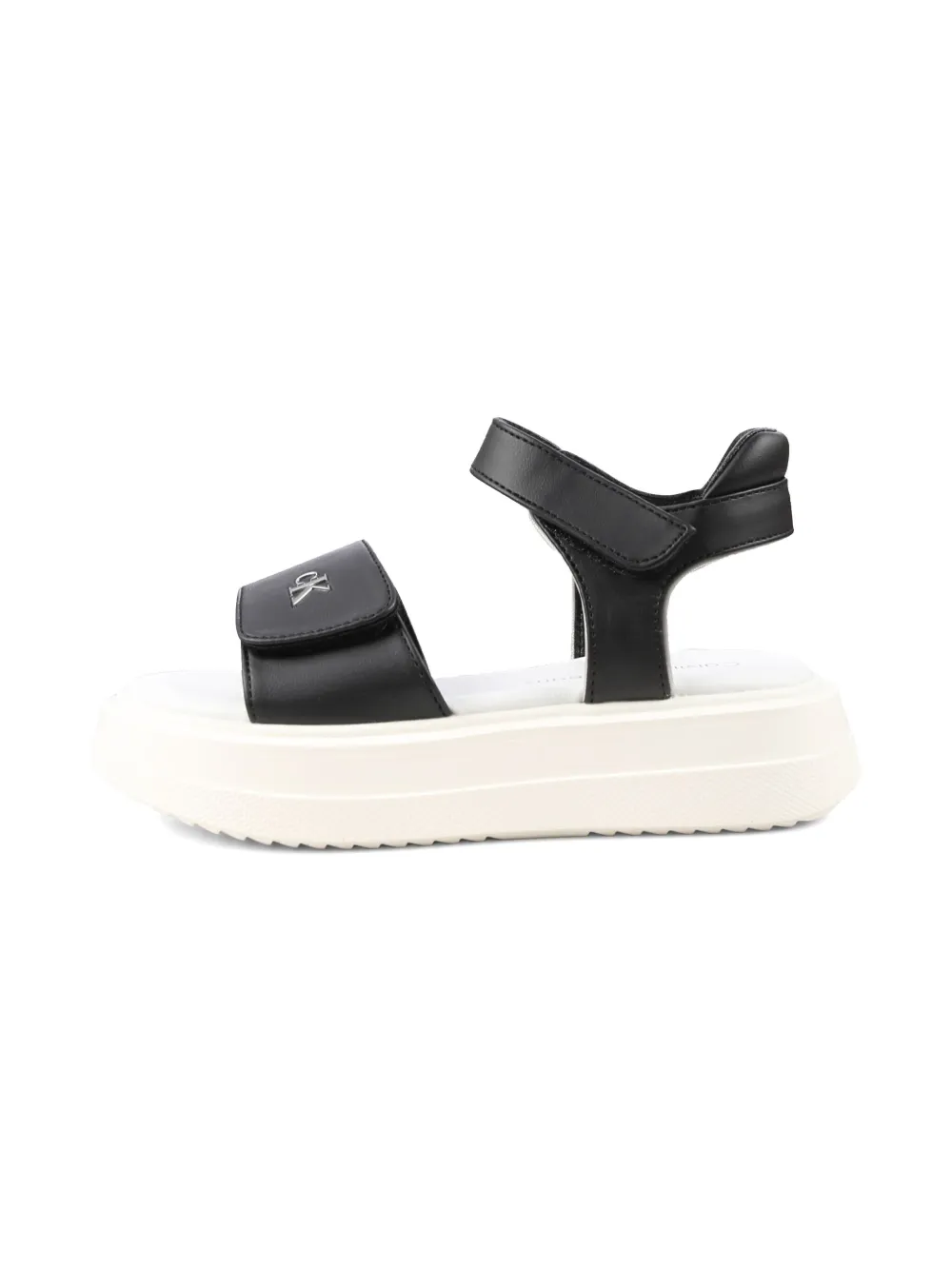 Calvin Klein Kids logo-embossed sandals Black