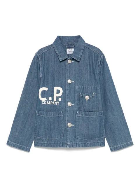 C.P. Company Kids Jaqueta com estampa de logo
