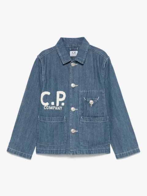 C.P. Company Kids logo-print jacket