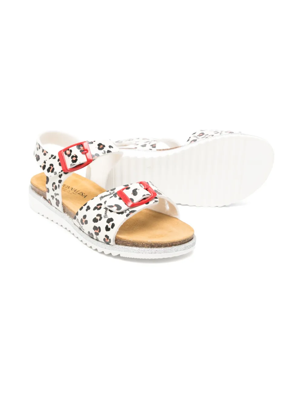 Monnalisa Sandalen met dierenprint - Beige