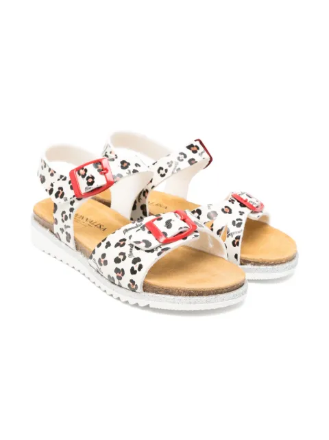 Monnalisa animal-print sandals