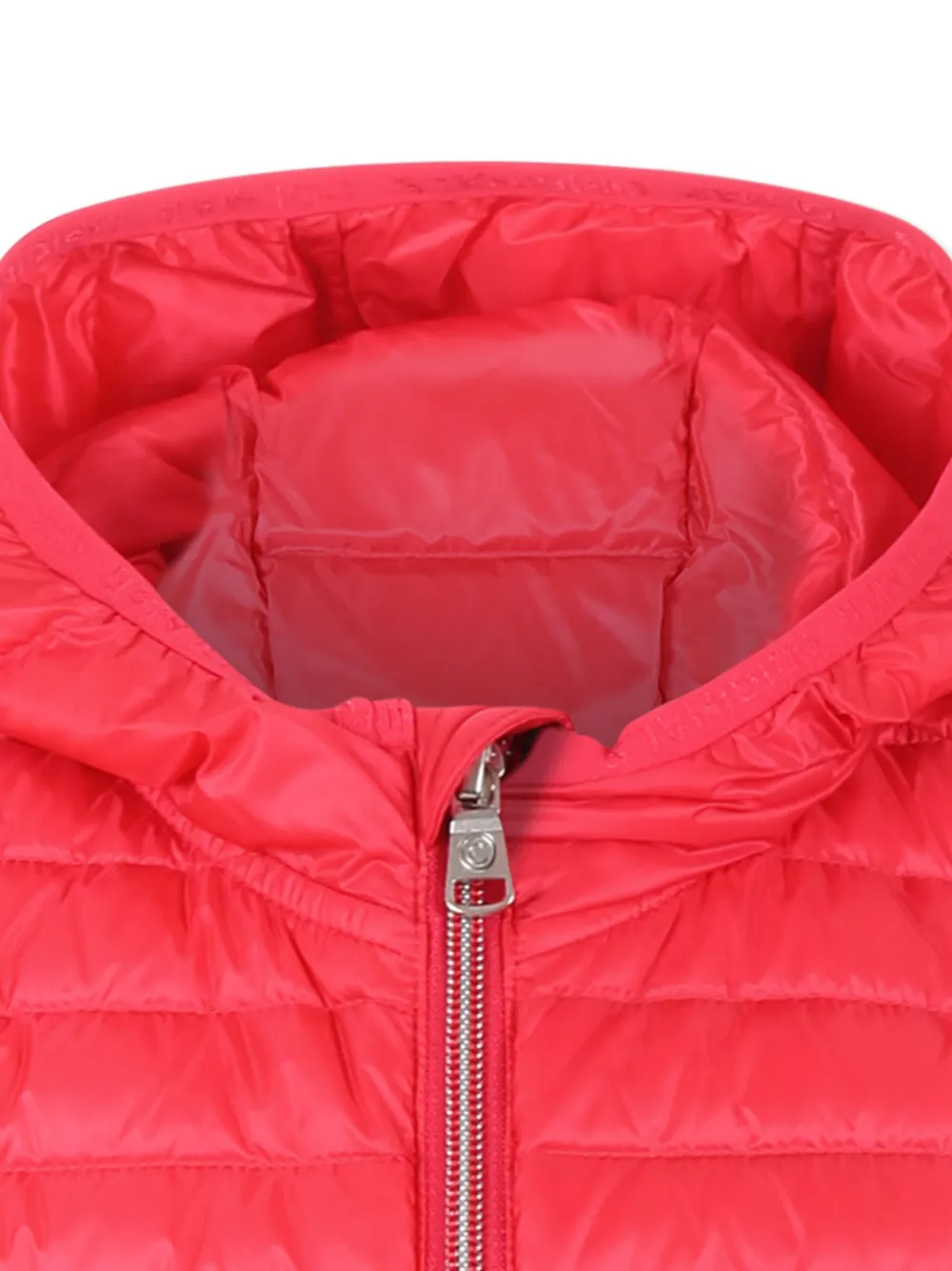 Colmar Fuchsia Down Jacket For Girl With Logo In Red