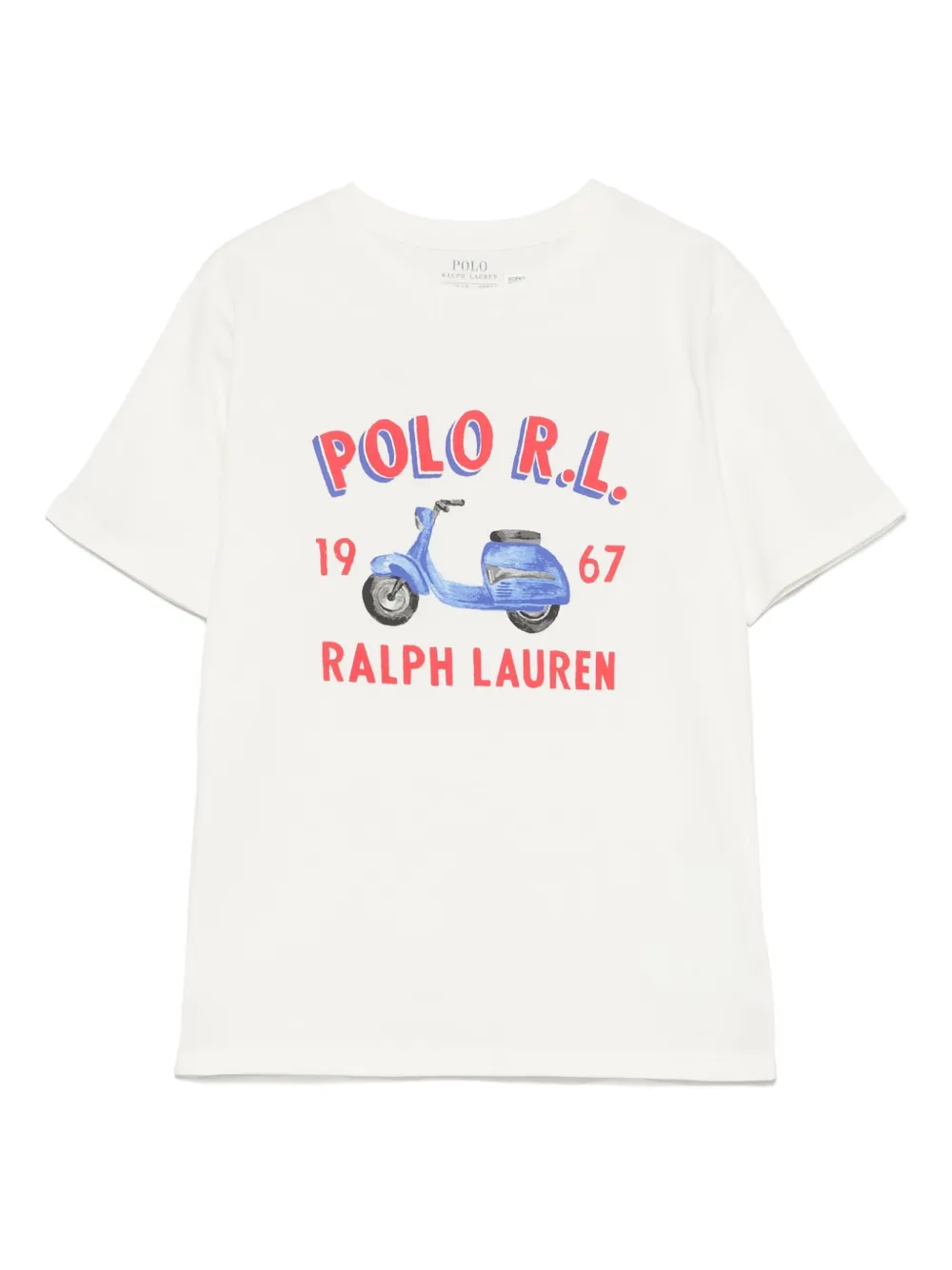 POLO RALPH LAUREN KIDS T-shirt met logoprint Wit