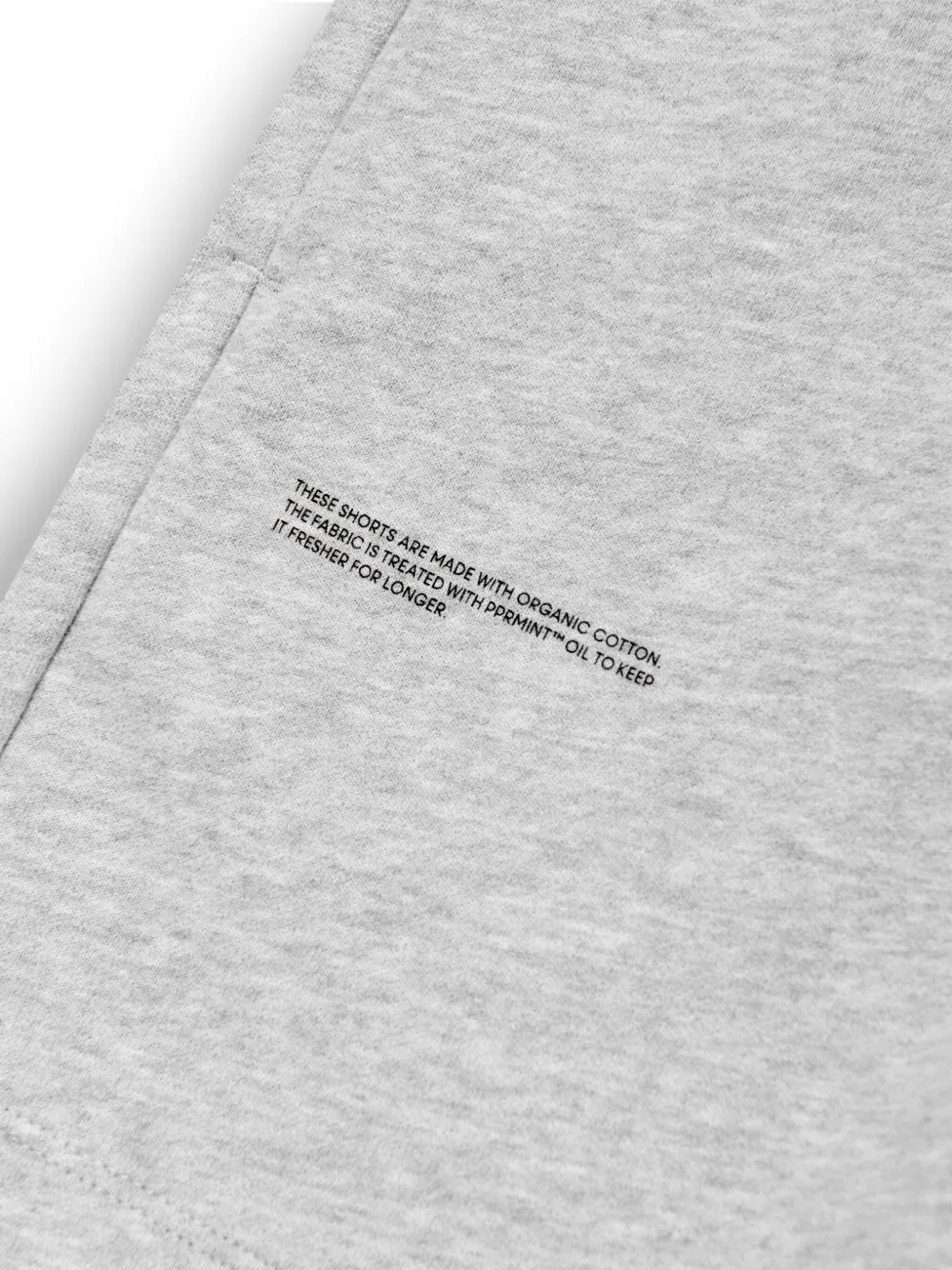 Pangaia Slogan-print Shorts In Grey