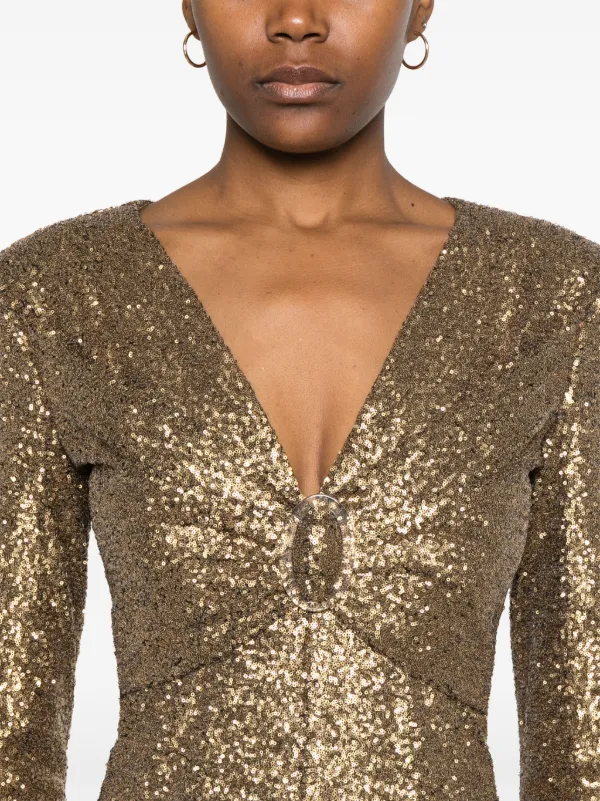 CHANEL Pre-Owned 2017 Ritz Dress | Gold | FARFETCH ID