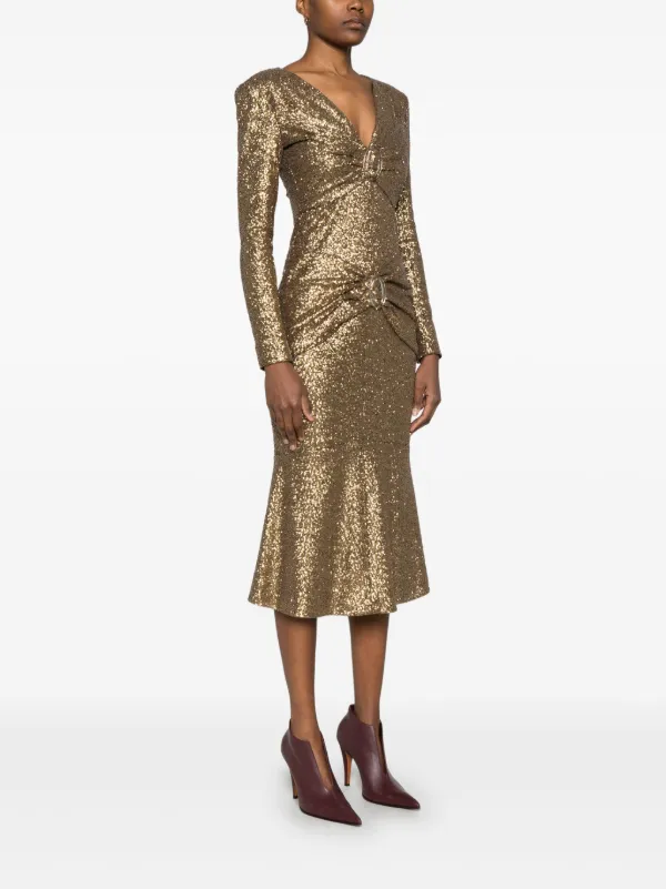 sequins dress 2017 Veaul 2026 Sparkly Champagne Evening Dresses 2017 Trumpet Mermaid Beading Glitter Pearl Sequins