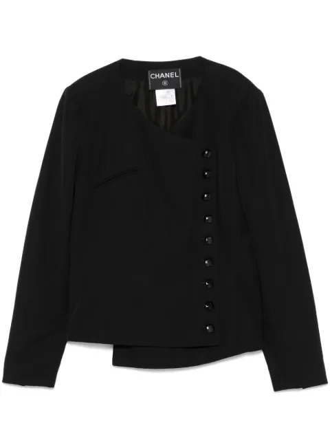 CHANEL Pre-Owned جاكيت بتصميم غير متساوي